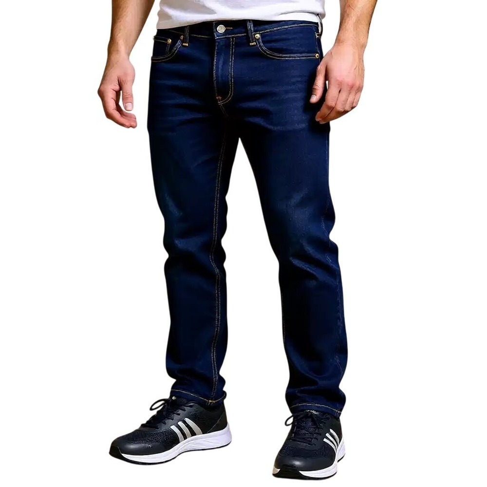 Levis 505 Regular Fit Stretch Jeans Mens 36x30 Indigo Blue Straight Leg NWT